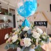 Box de flores mixtas y globo burbuja