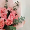 12 Rosas rosas con dollar