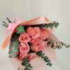 12 Rosas rosas con dollar